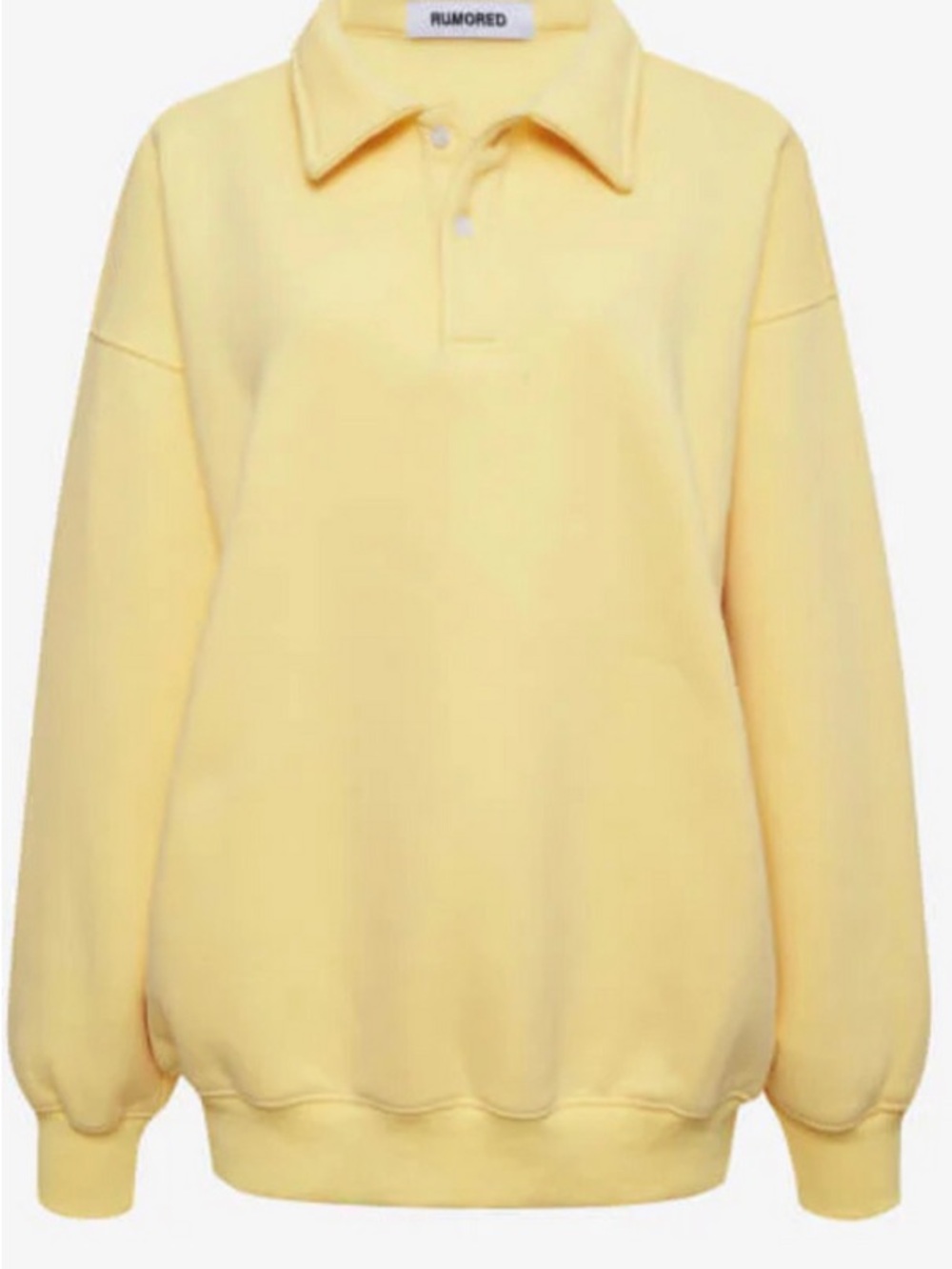 Rumored Airport Sweatshirt - Yellow, S/M